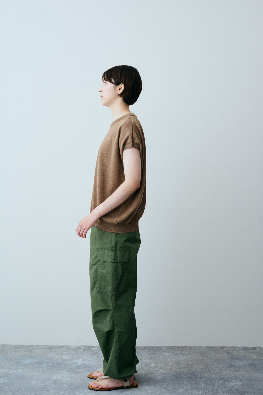 THREE FIFTY STANDARD|和紙ブレンドフレンチプルオーバーＢＲ　ＴＦＳのコーディネート