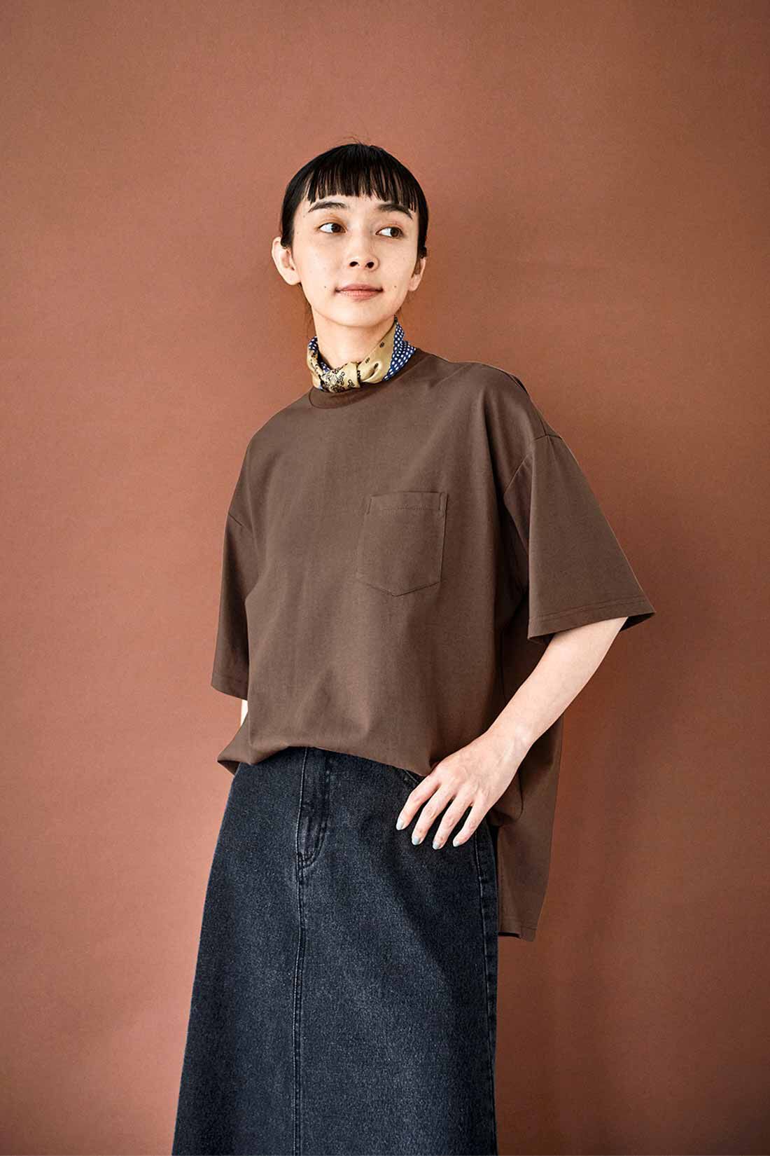 THREE FIFTY STANDARD［スリーフィフティースタンダード］|THREE FIFTY STANDARD カットヘムのブラックデニムスカート
