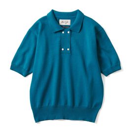 THREE FIFTY STANDARD | 小谷 実由さんと作ったニットポロ〈ブルー〉