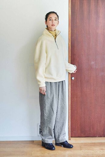 THREE FIFTY STANDARD［スリーフィフティースタンダード］ | ハーフジップトップス〈オフホワイト〉ＴＦＳ