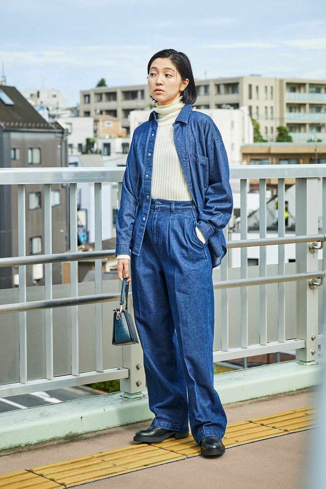 THREE FIFTY STANDARD［スリーフィフティースタンダード］|THREE FIFTY STANDARD ベーシックなデニムシャツ