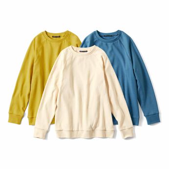 THREE FIFTY STANDARD | フライス編みのストレッチラグランスリーブTシャツの会