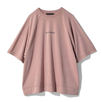 THREE FIFTY STANDARD | 綿100％ ピグメント加工 ロゴプリントＴシャツ