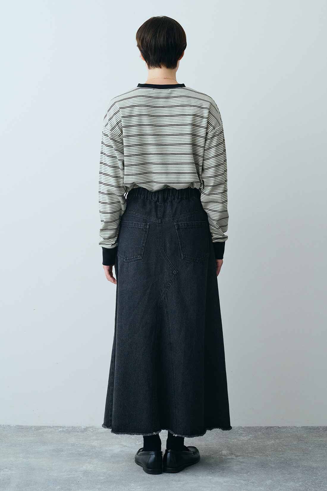 THREE FIFTY STANDARD［スリーフィフティースタンダード］|ポンチボーダーＴシャツ　ＴＦＳのコーディネート