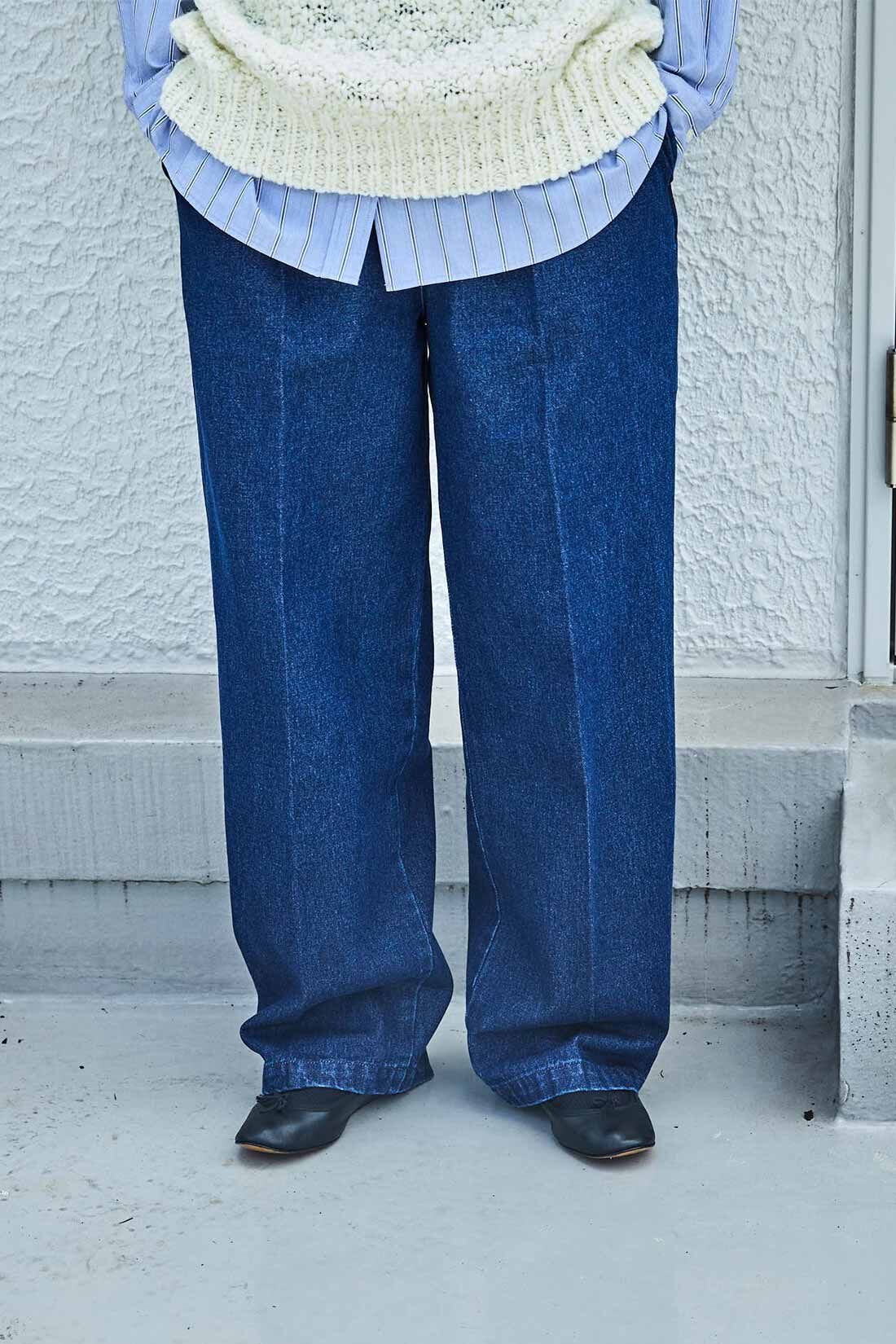 THREE FIFTY STANDARD［スリーフィフティースタンダード］|THREE FIFTY STANDARD デニムのトラウザーパンツ