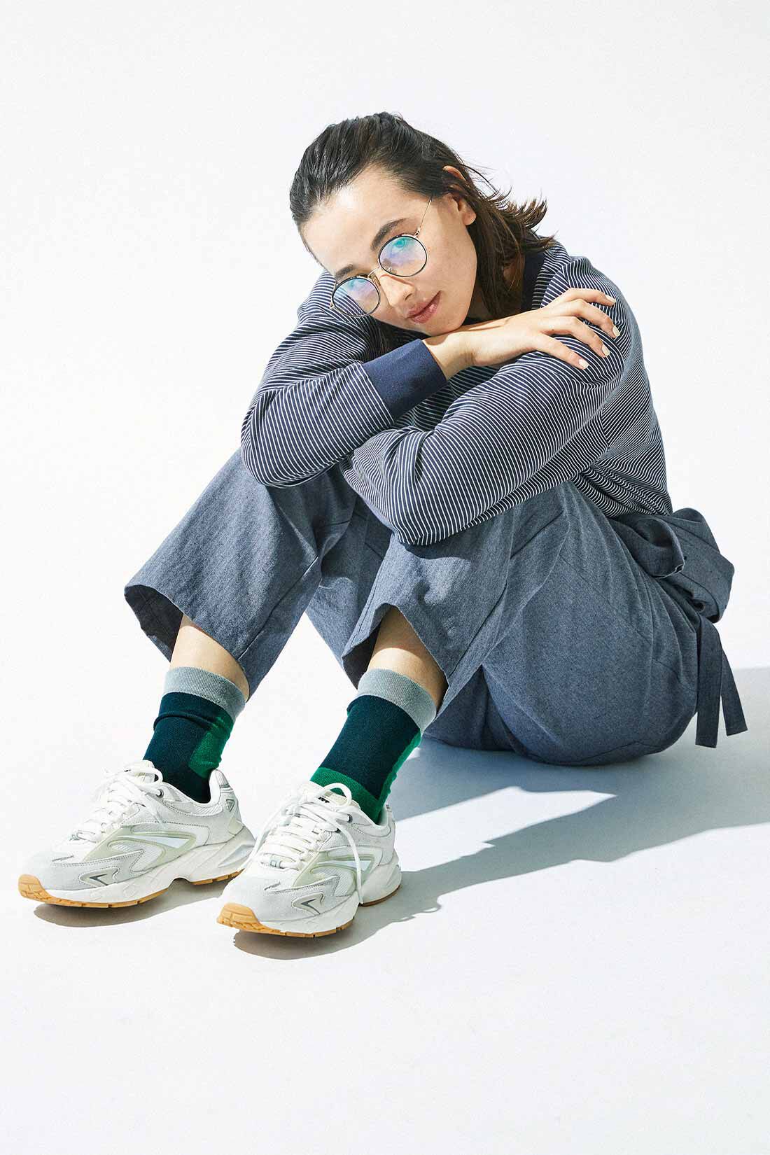 THREE FIFTY STANDARD|ヘリンボーン柄のオールインワンＮＶＴＦＳのコーディネート