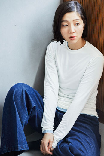 THREE FIFTY STANDARD［スリーフィフティースタンダード］ | シアークルーネックロングＴシャツ　ＴＦＳ
