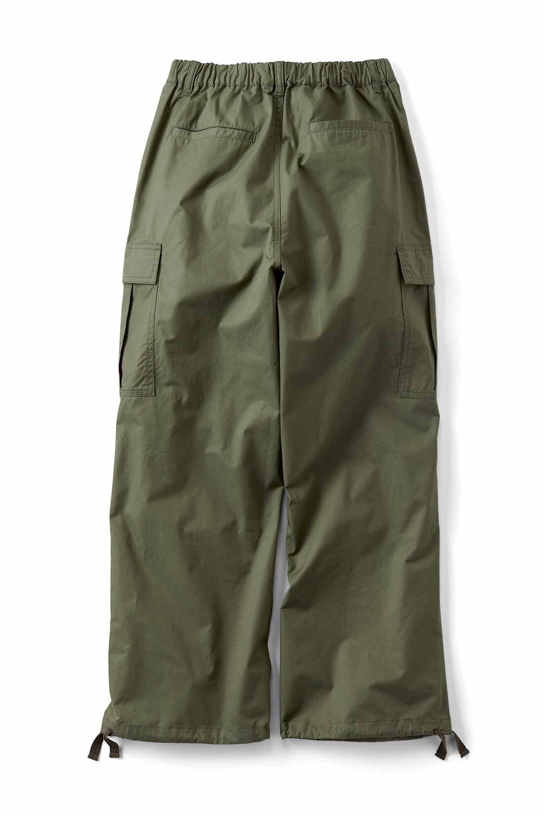 THREE FIFTY STANDARD［スリーフィフティースタンダード］|THREE FIFTY STANDARD ほどよいシルエットのカーゴパンツ〈ミリタリーグリーン〉