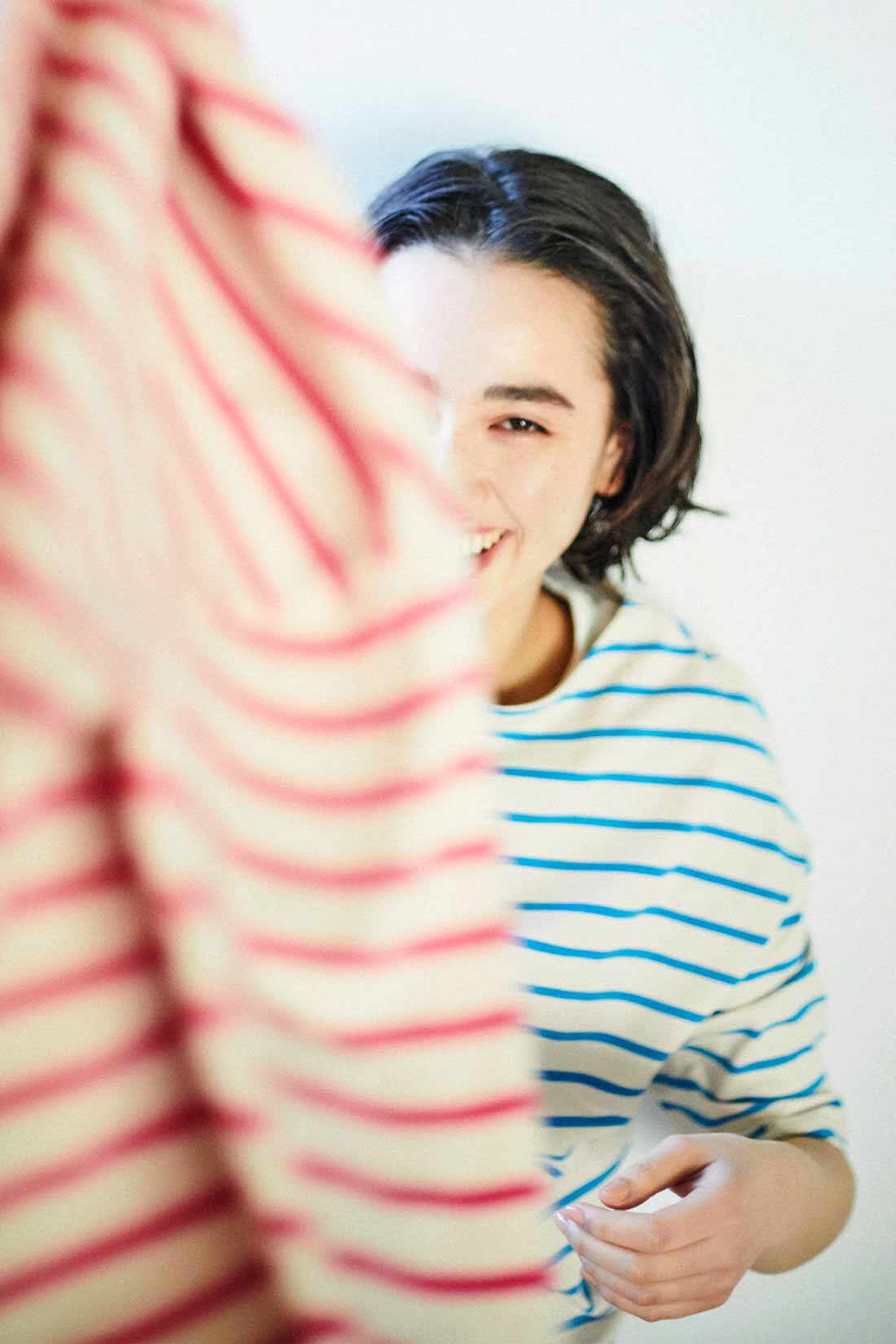 THREE FIFTY STANDARD［スリーフィフティースタンダード］|THREE FIFTY STANDARD ドロップショルダーのボーダーTシャツの会
