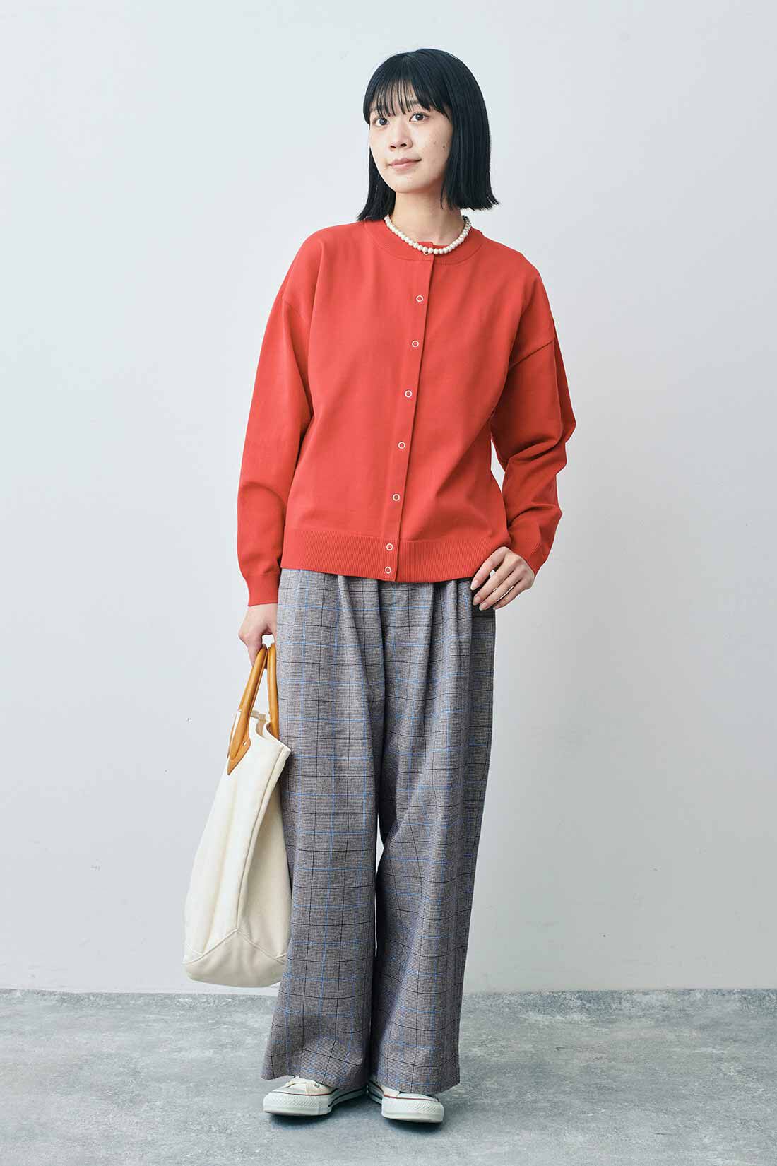 THREE FIFTY STANDARD ブルーのラインがポイントのチェック