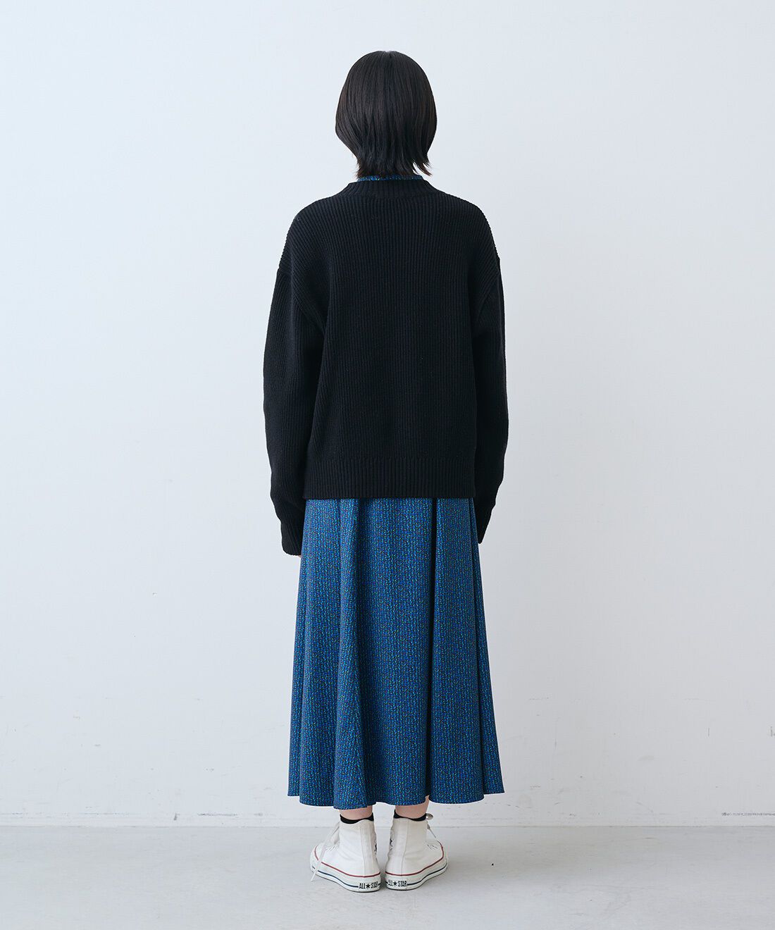 THREE FIFTY STANDARD|ミュルーズ モダン プリントワンピース〈ブルー〉のコーディネート