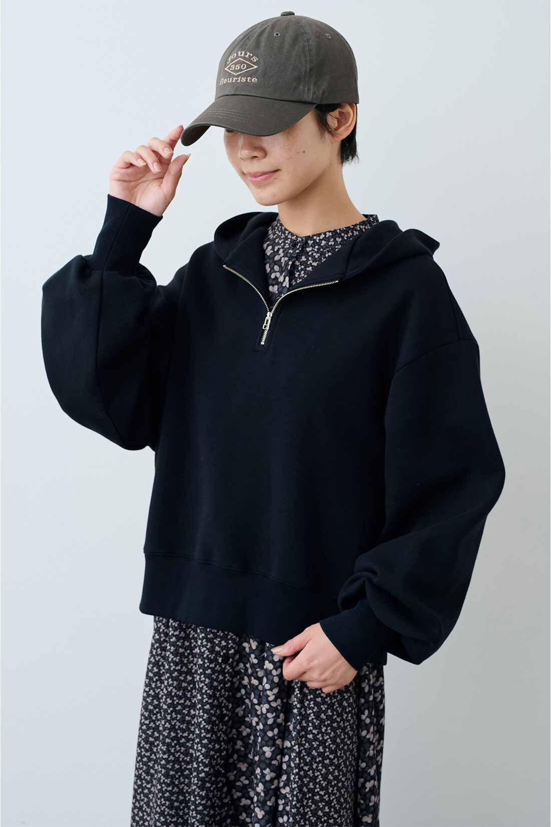 THREE FIFTY STANDARD［スリーフィフティースタンダード］|THREE FIFTY STANDARD　万能なダンボールニットのセットアップ〈ブラック〉
