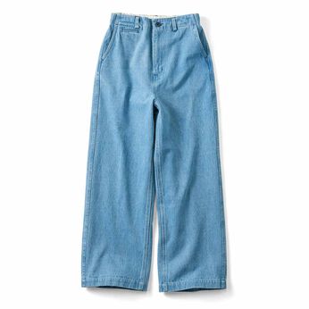 THREE FIFTY STANDARD［スリーフィフティースタンダード］ | ブリーチ加工デニムワイドパンツ　ＴＦＳ