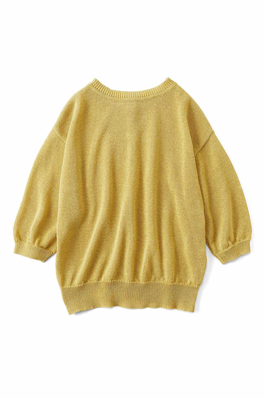 THREE FIFTY STANDARD［スリーフィフティースタンダード］|THREE FIFTY STANDARD 和紙混の2-WAYトップス〈チャコールグレー〉|※お届けするカラーとは異なります。