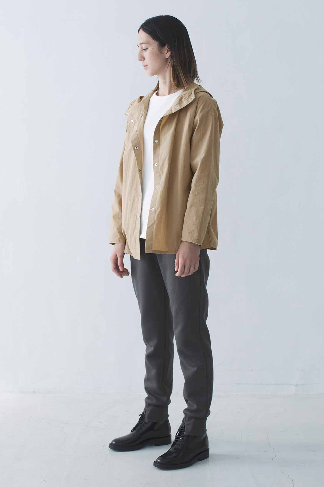 THREE FIFTY STANDARD みじんこチェックのフーデッドシャツ THREE FIFTY STANDARD みじんこチェックのフーデッドシャツ