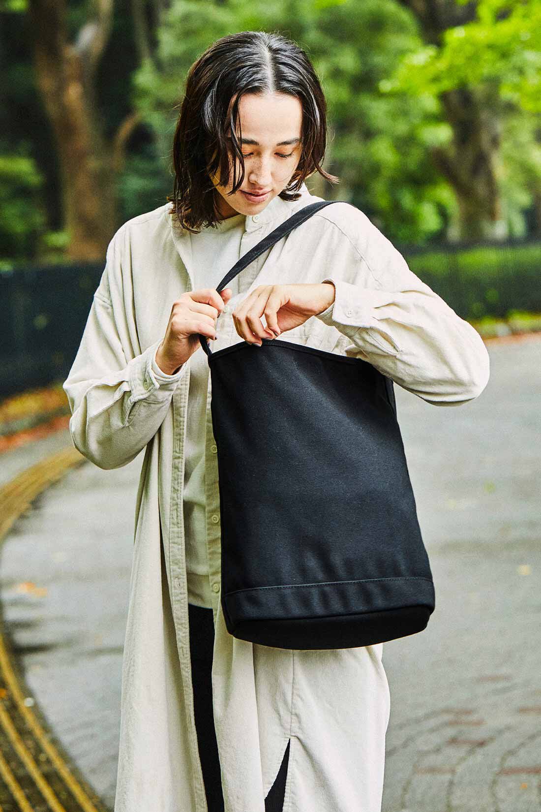 THREE FIFTY STANDARD|コーデュロイチュニックワンピースＷＨ　ＴＦＳと撥水バケツトートバッグＴＦＳのコーディネート