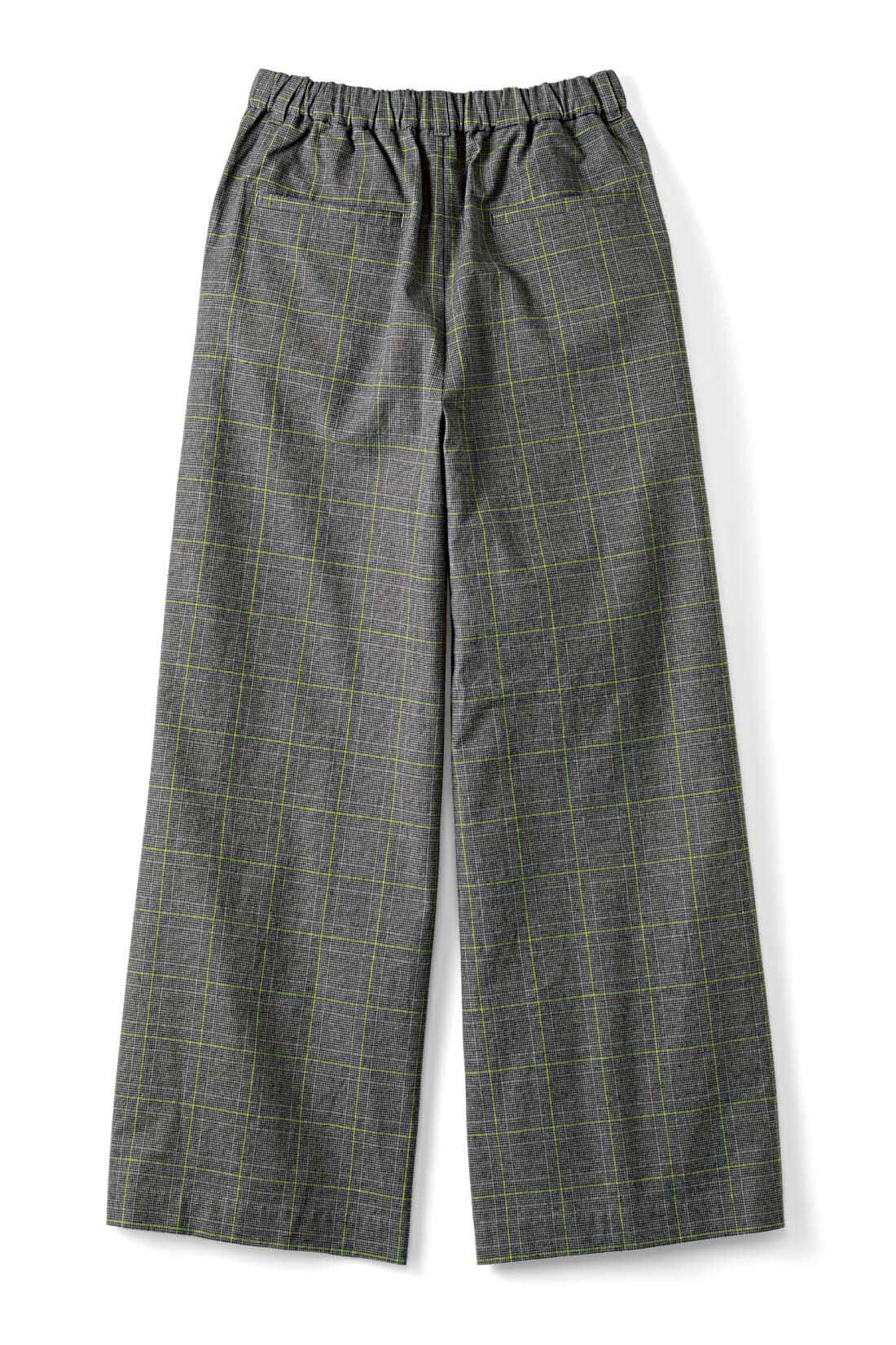 THREE FIFTY STANDARD［スリーフィフティースタンダード］|THREE FIFTY STANDARD　グリーンラインのチェックパンツ|BACK