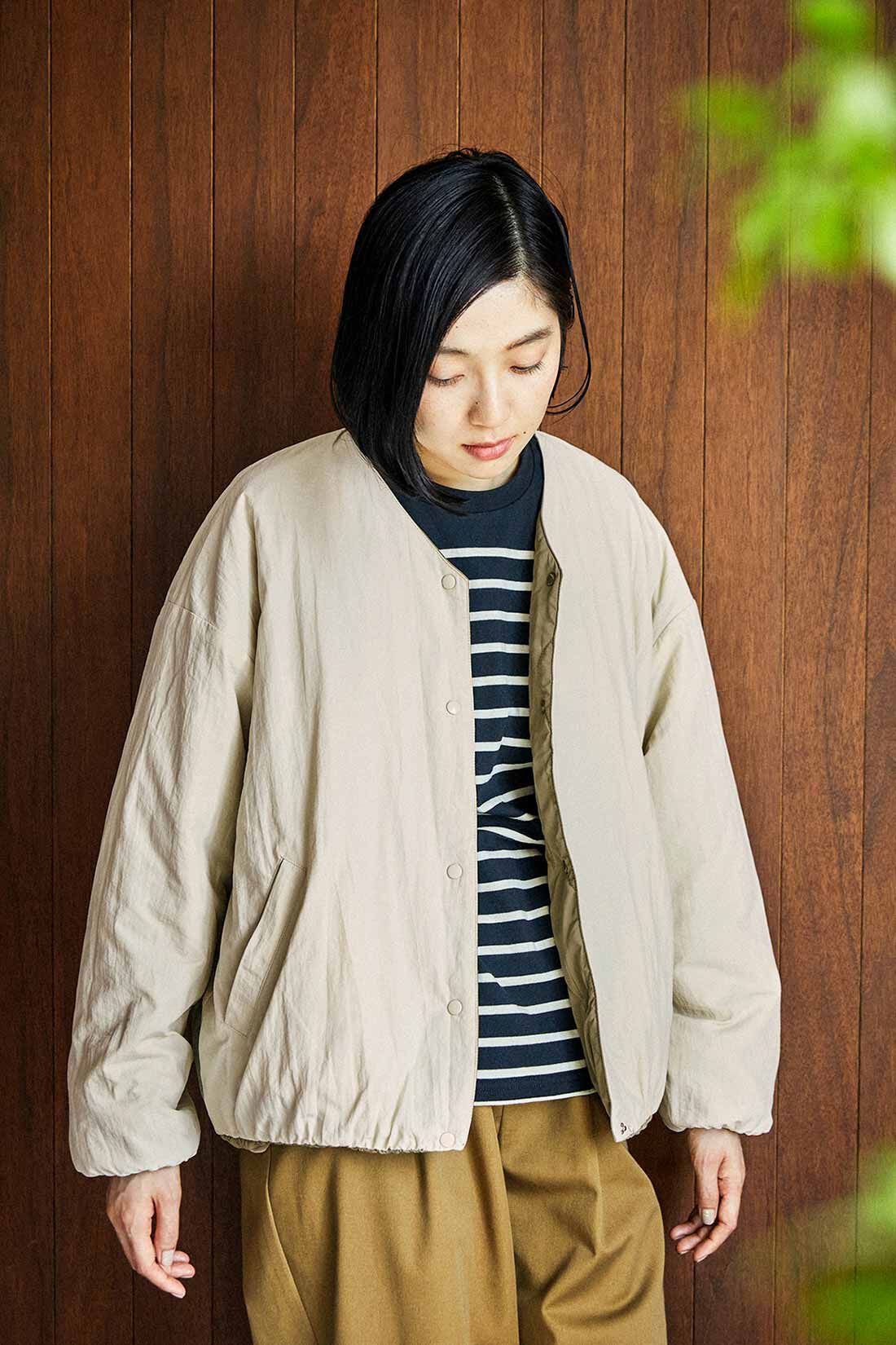 THREE FIFTY STANDARD［スリーフィフティースタンダード］|THREE FIFTY STANDARD クルーネックのパネルボーダーTシャツの会