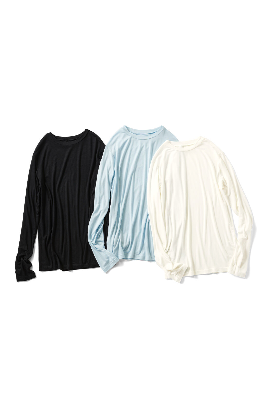 THREE FIFTY STANDARD［スリーフィフティースタンダード］|THREE FIFTY STANDARD シアーなクルーネックのロングスリーブTシャツの会