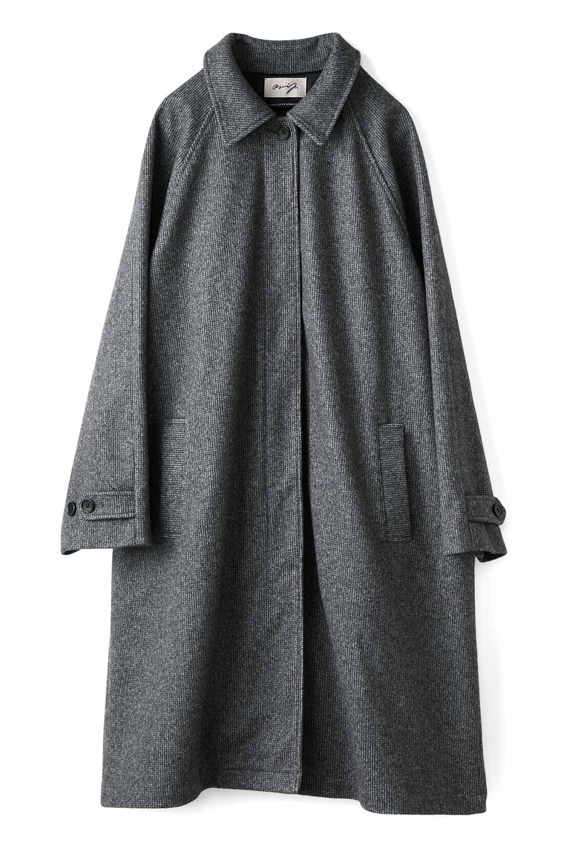 THREE FIFTY STANDARD|THREE FIFTY STANDARD　小谷 実由さんと作った 細かいチェック柄のアンクルコート〈グレー〉