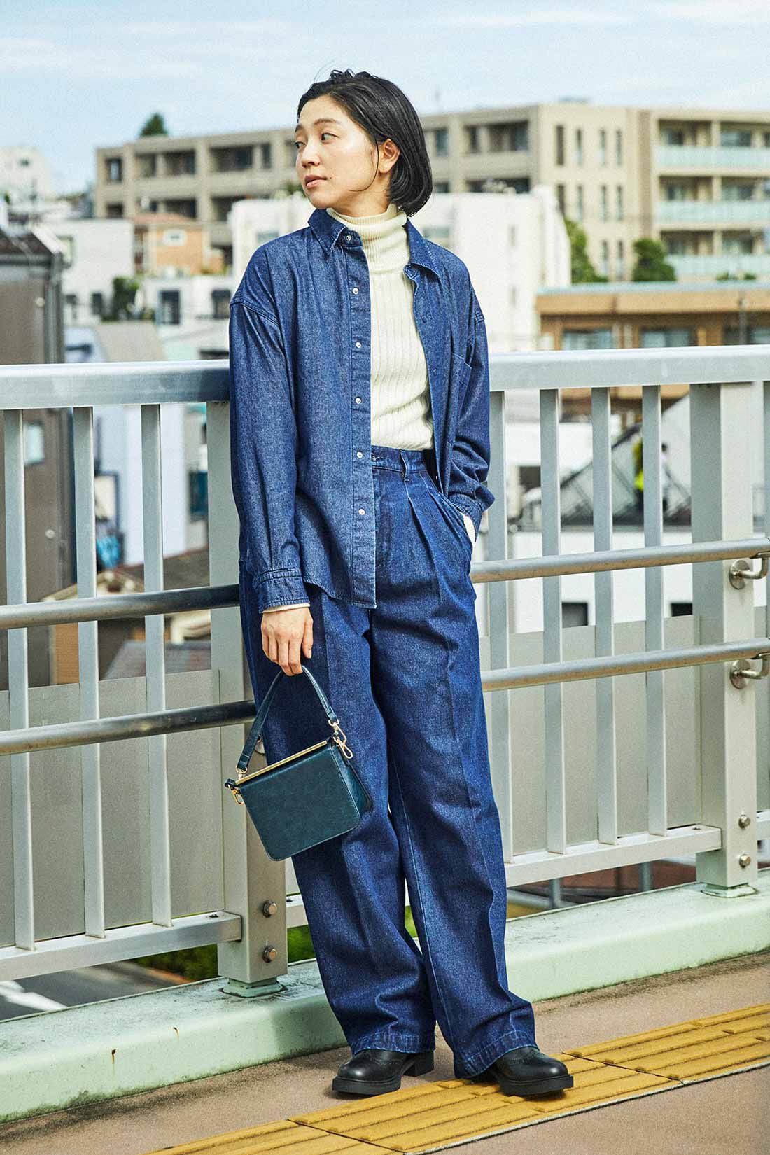 THREE FIFTY STANDARD［スリーフィフティースタンダード］|THREE FIFTY STANDARD ベーシックなデニムシャツ