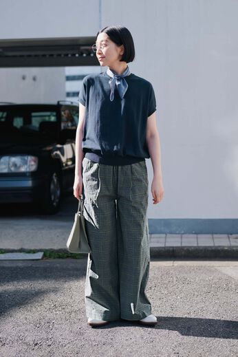 THREE FIFTY STANDARD［スリーフィフティースタンダード］ | グリーンラインのチェックパンツ