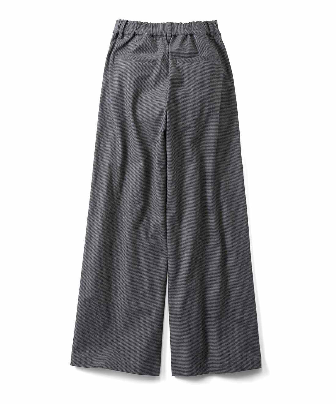 THREE FIFTY STANDARD［スリーフィフティースタンダード］|THREE FIFTY STANDARD　千鳥格子のワイドタックパンツ|BACK