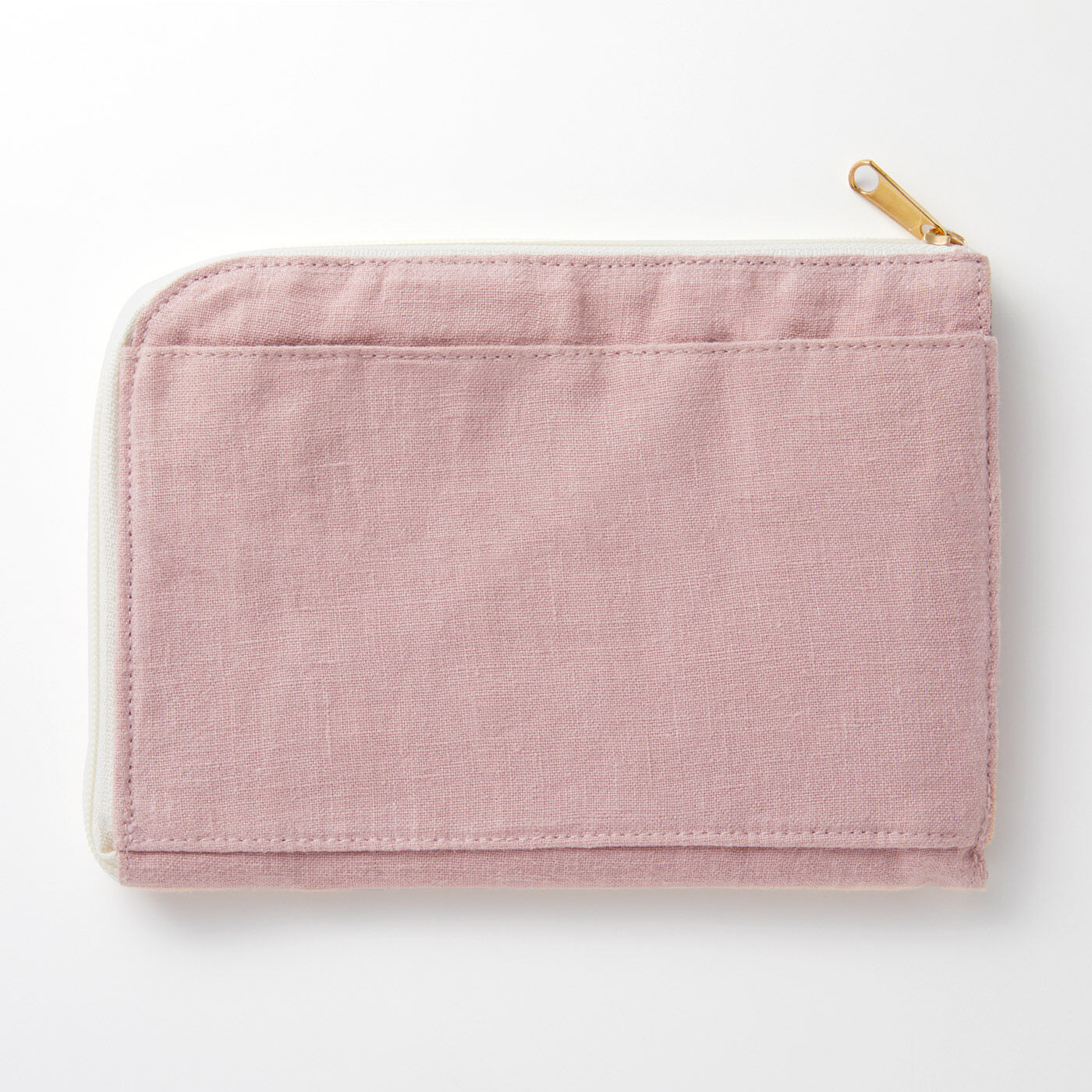 フェリシモMama|Moredde　ジャバラポケットで仕分け上手　軽くてスリムな母子手帳ケース〈ピンク〉|背面にオープンポケット付き