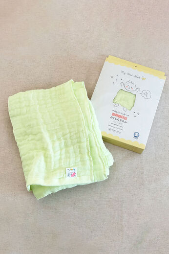 FELISSIMO Mama | おぼろタオル べビー専用 おくるみ タオル 〈ベビーグリーン〉