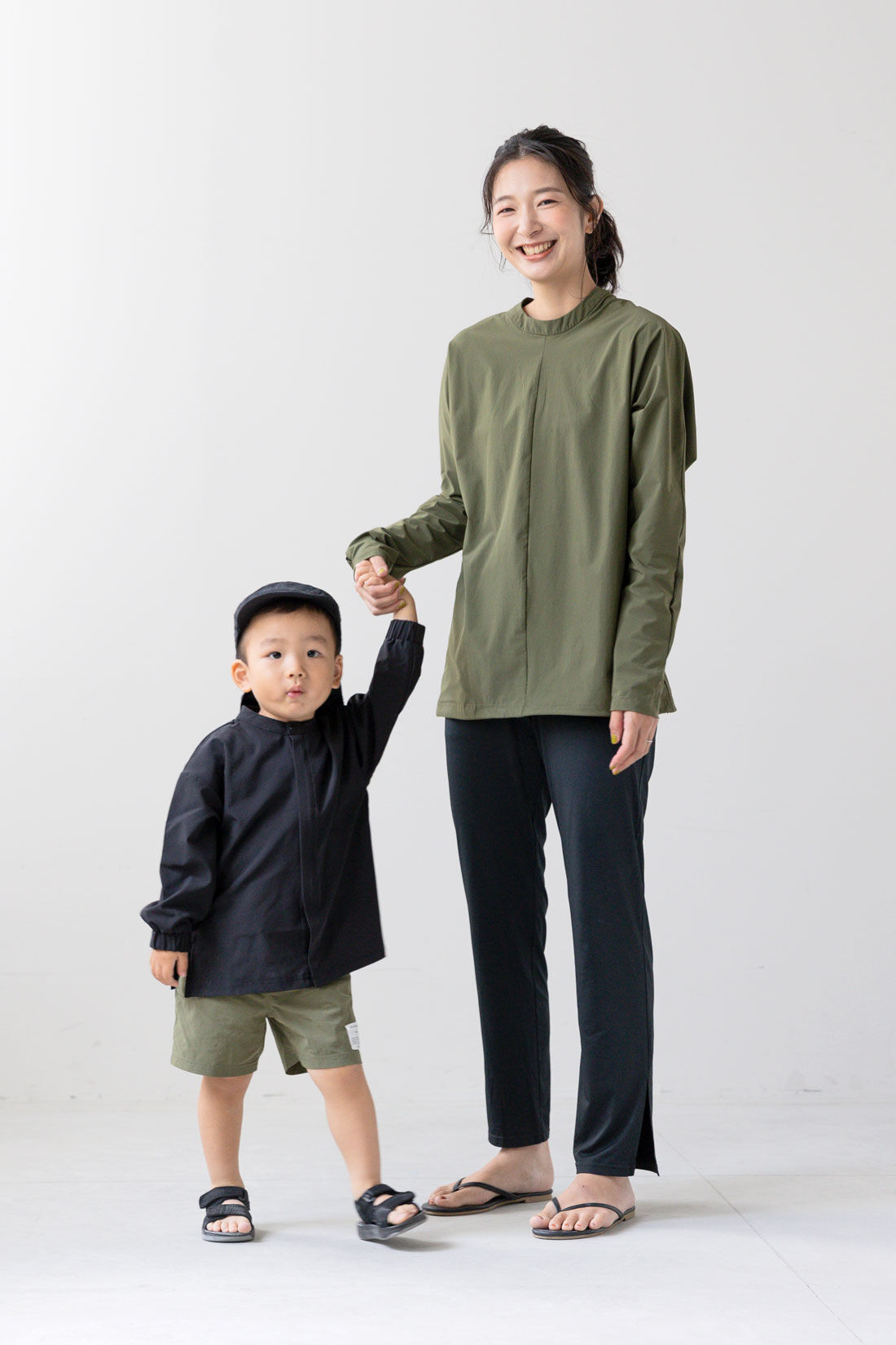 FELISSIMO Mama|Moredde　ぴったりしすぎないのがうれしい　UVカットラッシュガードパンツ〈ブラック〉
