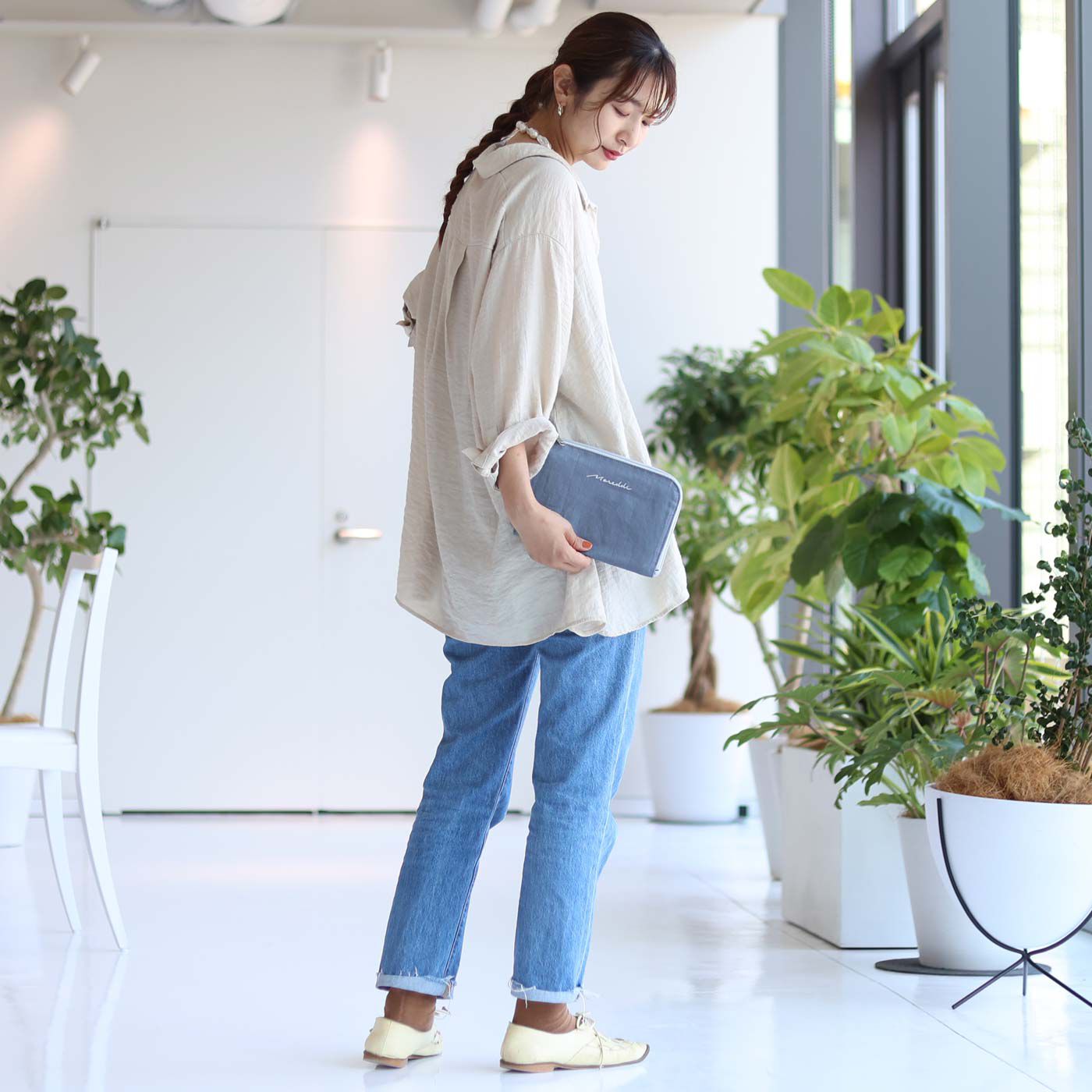 FELISSIMO Mama|Moredde　ジャバラポケットで仕分け上手　軽くてスリムな母子手帳ケース〈ブルー〉