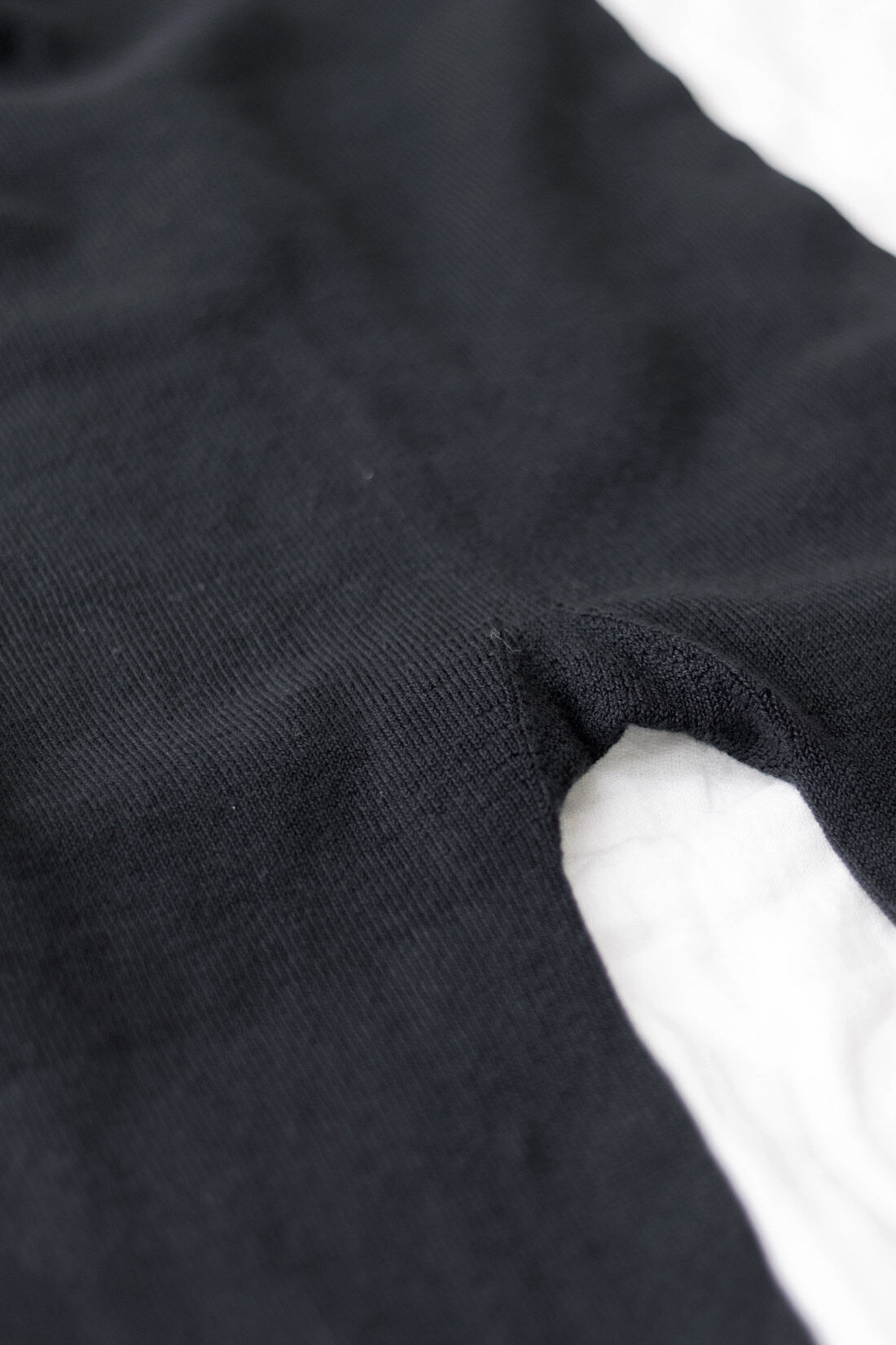 フェリシモMama|Moredde　マタニティ・産後使える　ホールガーメントⓇで心地いい綿混レギンス|無縫製で立体的に編み立てています。