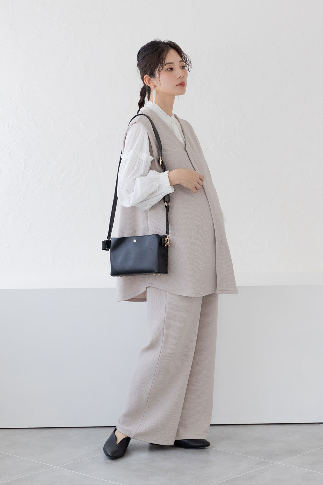 フェリシモMama|ninaru×フェリシモMama　抱っこひもと一緒に持てる　マザーズショルダーバッグ