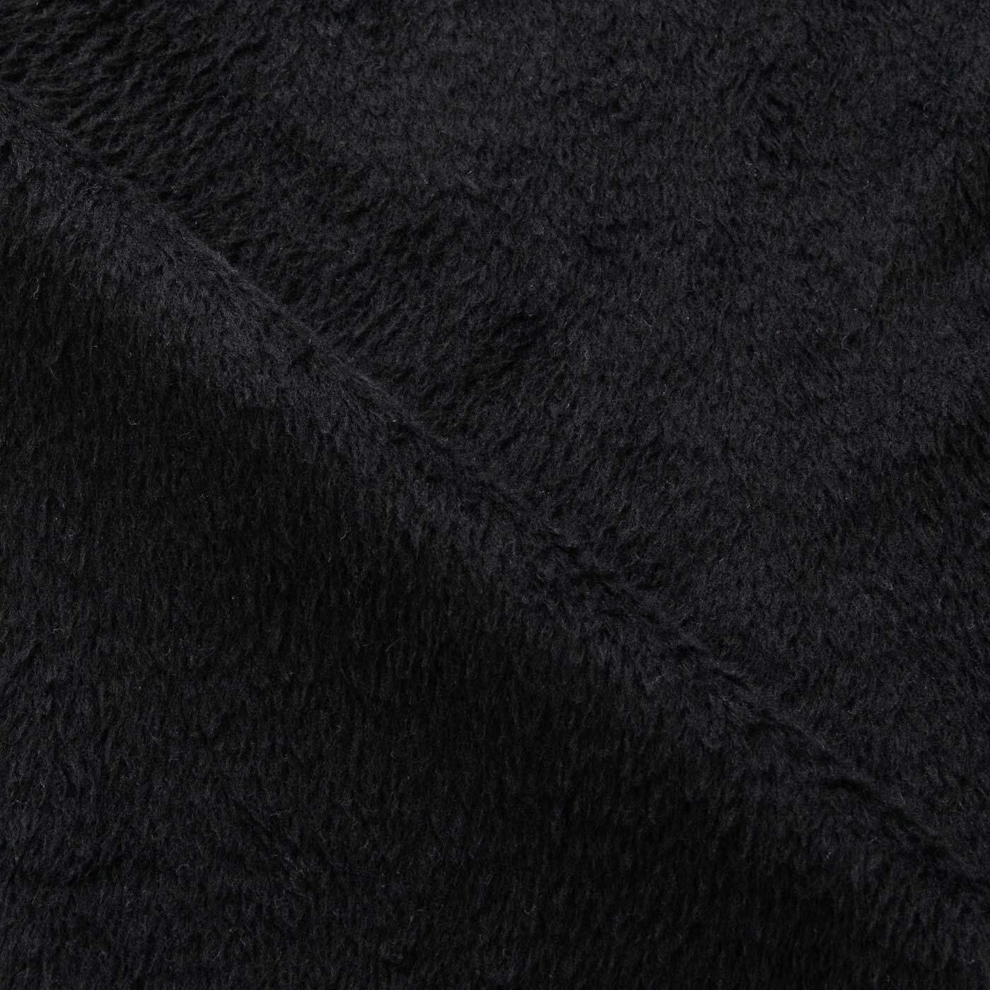 フェリシモMama|犬印本舗　らくちんシリーズ　 裏シャギー レギンス 10分丈 （産前・産後）〈ブラック〉|生地の裏：シャギー起毛素材で暖かい。