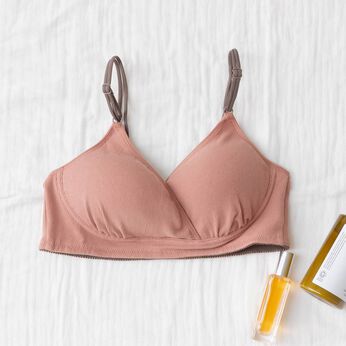 FELISSIMO Mama | 授乳ブラジャー　カシュクール　マタニティインナー　オレンジ