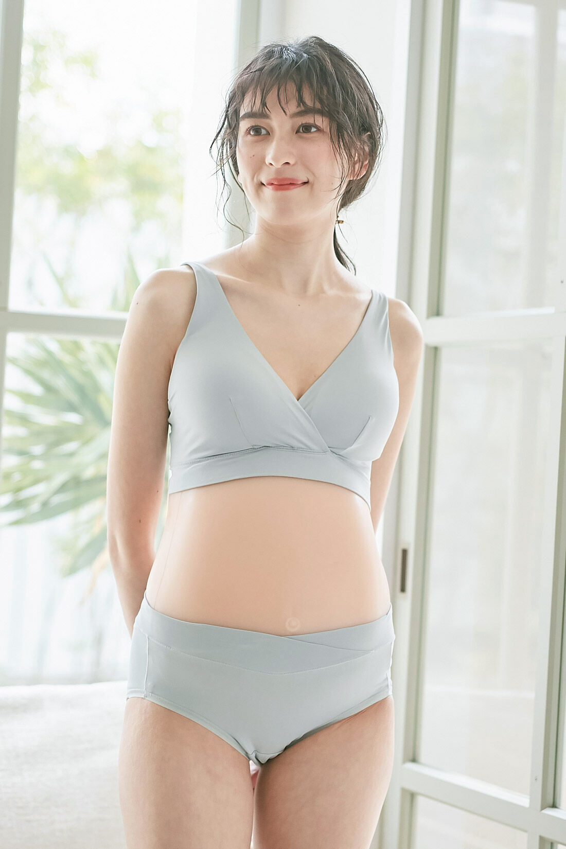 フェリシモMama|［Mama select］産前・産後使える　接触冷感授乳ブラジャー〈ミントグリーン〉