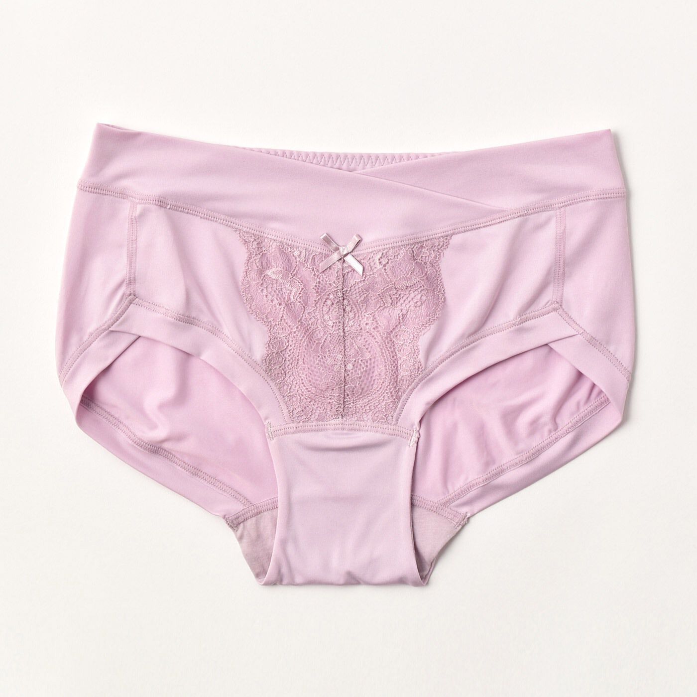 FELISSIMO Mama|産前・産後使える　ストレッチレース浅ばきショーツ＜ラベンダー＞