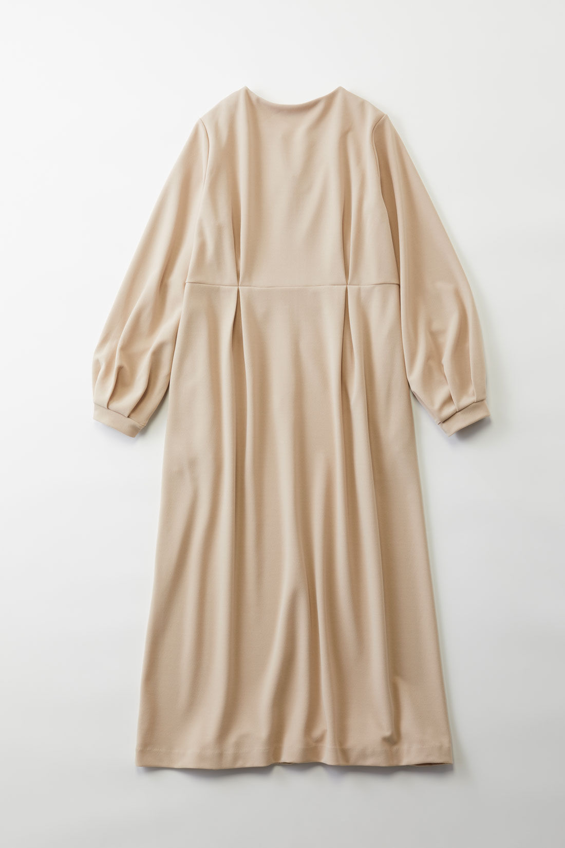 FELISSIMO Mama|Moredde　マタニティ・産後使える　授乳が簡単　上品キーネックのワンピース〈ブラック〉|※写真は別色です。
