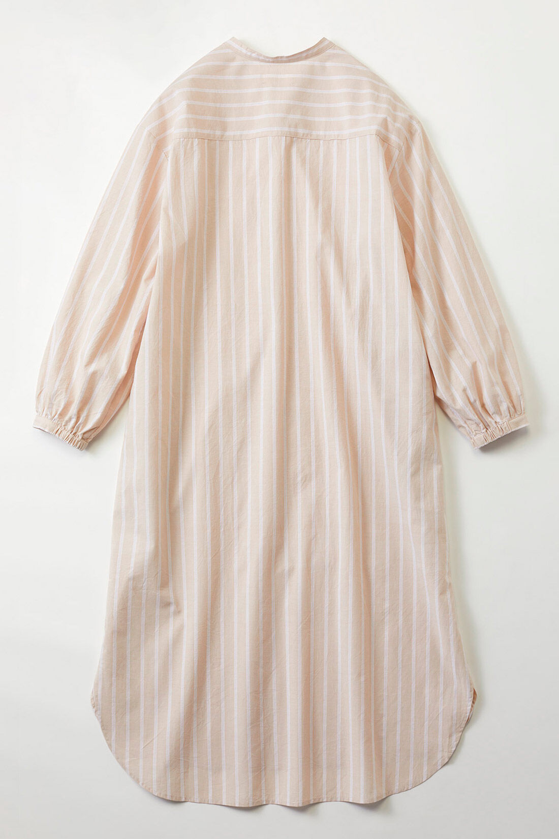 FELISSIMO Mama|【はじめてのマタニティセット】Moredde　マタニティから産後も使える　ワンピースパジャマ〈ベージュストライプ〉＆カップ付き授乳キャミソール〈オフベージュ〉