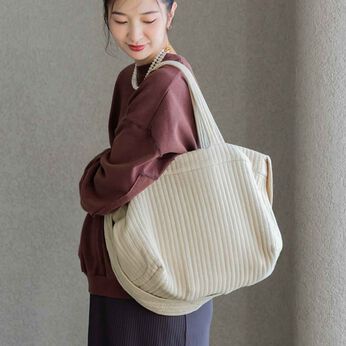 フェリシモMama | キルティング　マザーズトートバッグ　マザーズバッグ　トートバッグ〈ライトベージュ〉