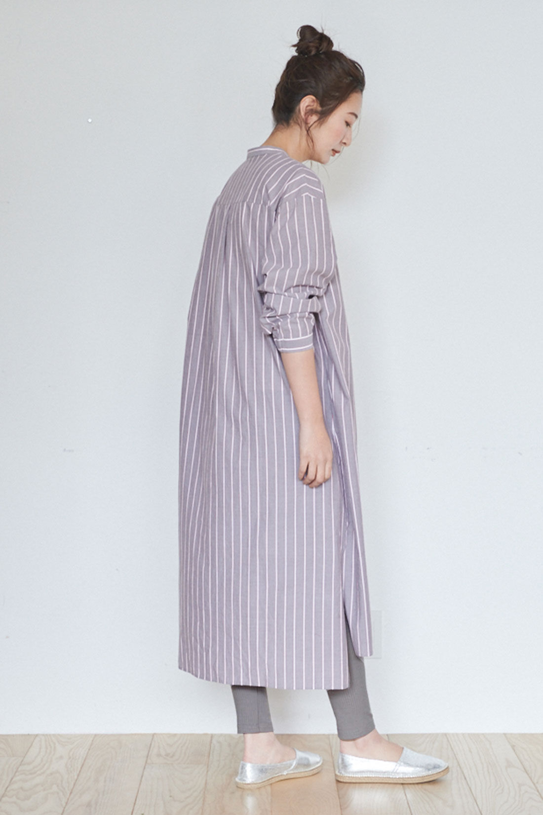 FELISSIMO Mama|Moredde　マタニティ・産後使える　ウエストクロス仕様の涼やか素材リブレギンス〈アイボリー〉|※お届けするカラーとは異なります。