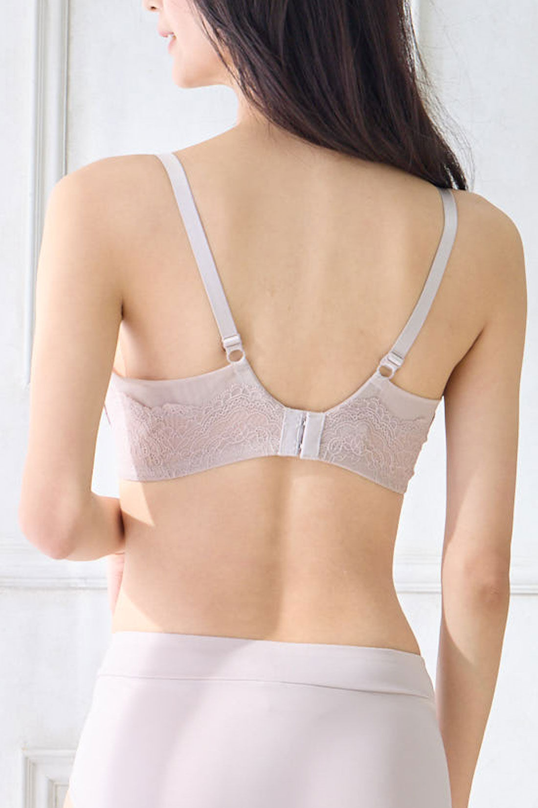 フェリシモMama|［Mama select］産前・産後使える　ストラップオープン授乳レースブラジャー〈オフベージュ〉
