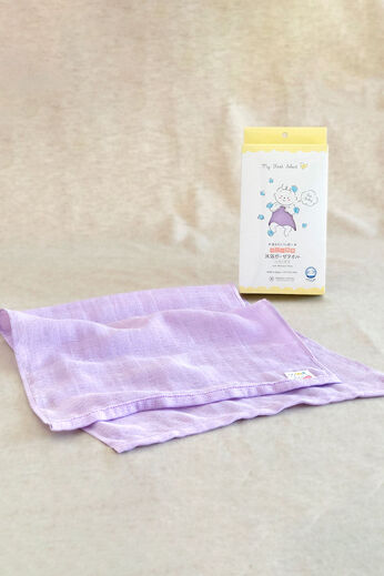 FELISSIMO Mama | おぼろタオル ベビー専用 沐浴 ガーゼタオル 〈ベビーブルー〉
