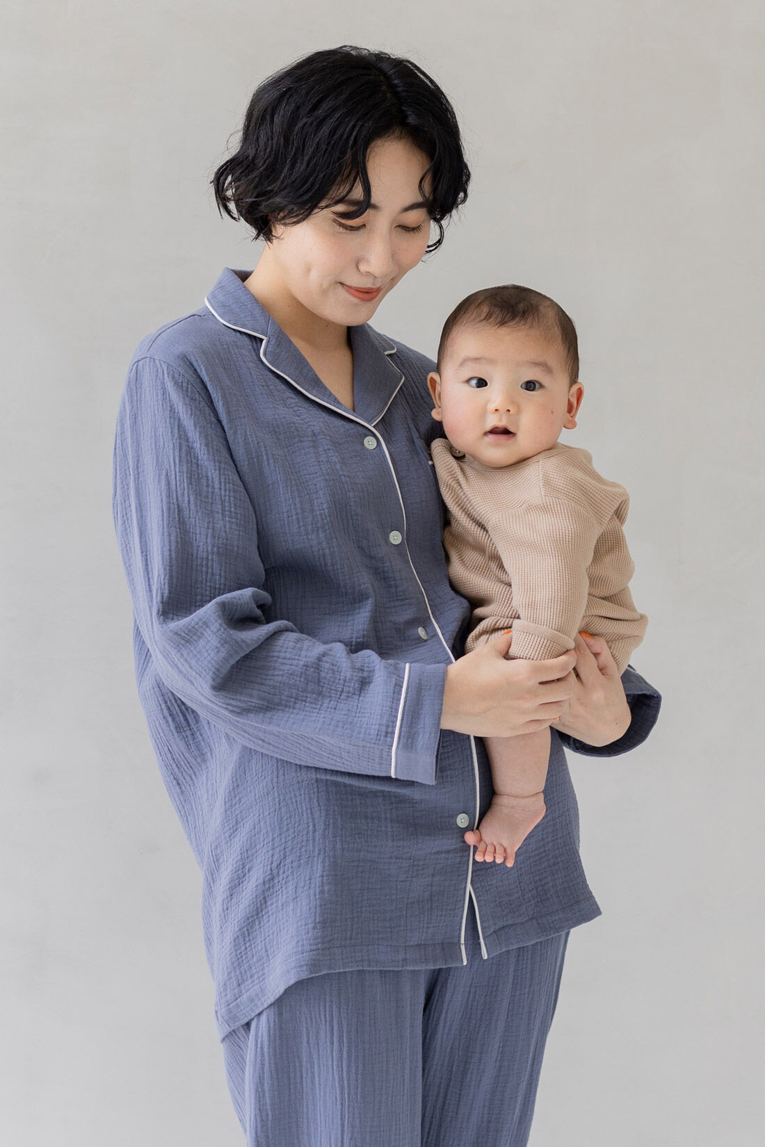 無印良品　綿100% 男の子パジャマ - 1