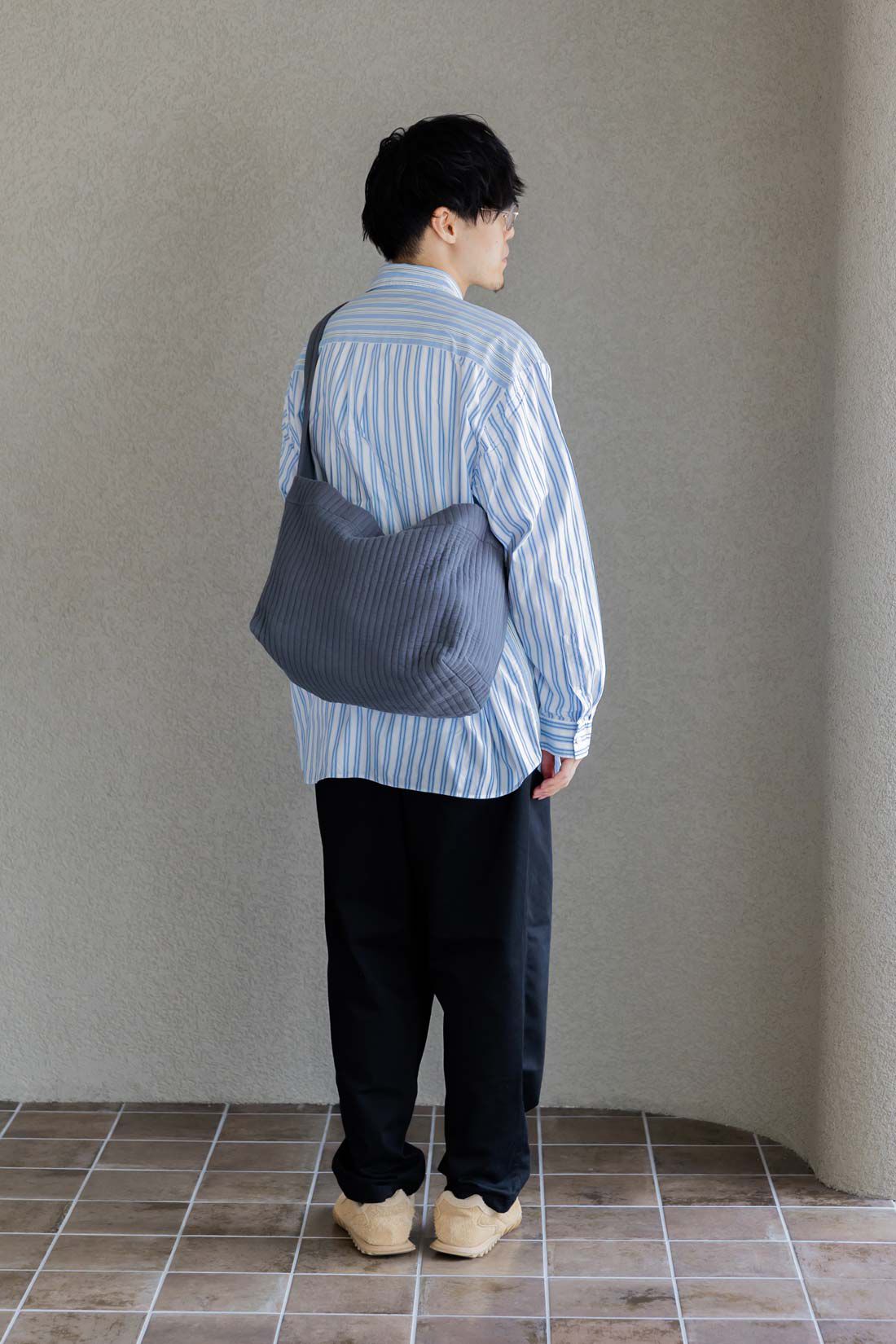 FELISSIMO Mama|Moredde　軽くて大容量　手ざわりが心地いいキルティングマザーズトートバッグ〈アッシュネイビー〉