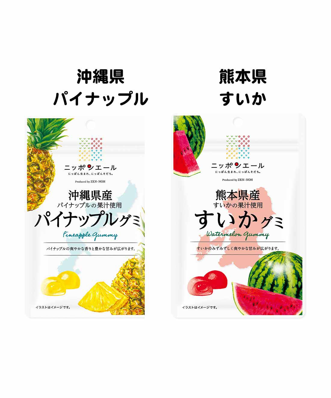 純農|純農 果物のおいしさをぎゅっ ニッポンエール 国産果物のグミアソートの会（6回予約）