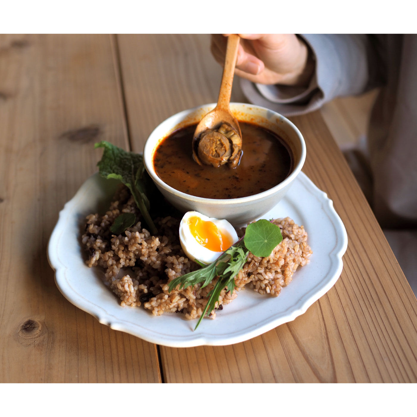 純農 北海道のホタテがふたつ！ ぜいたく 富良野スープカレー 2