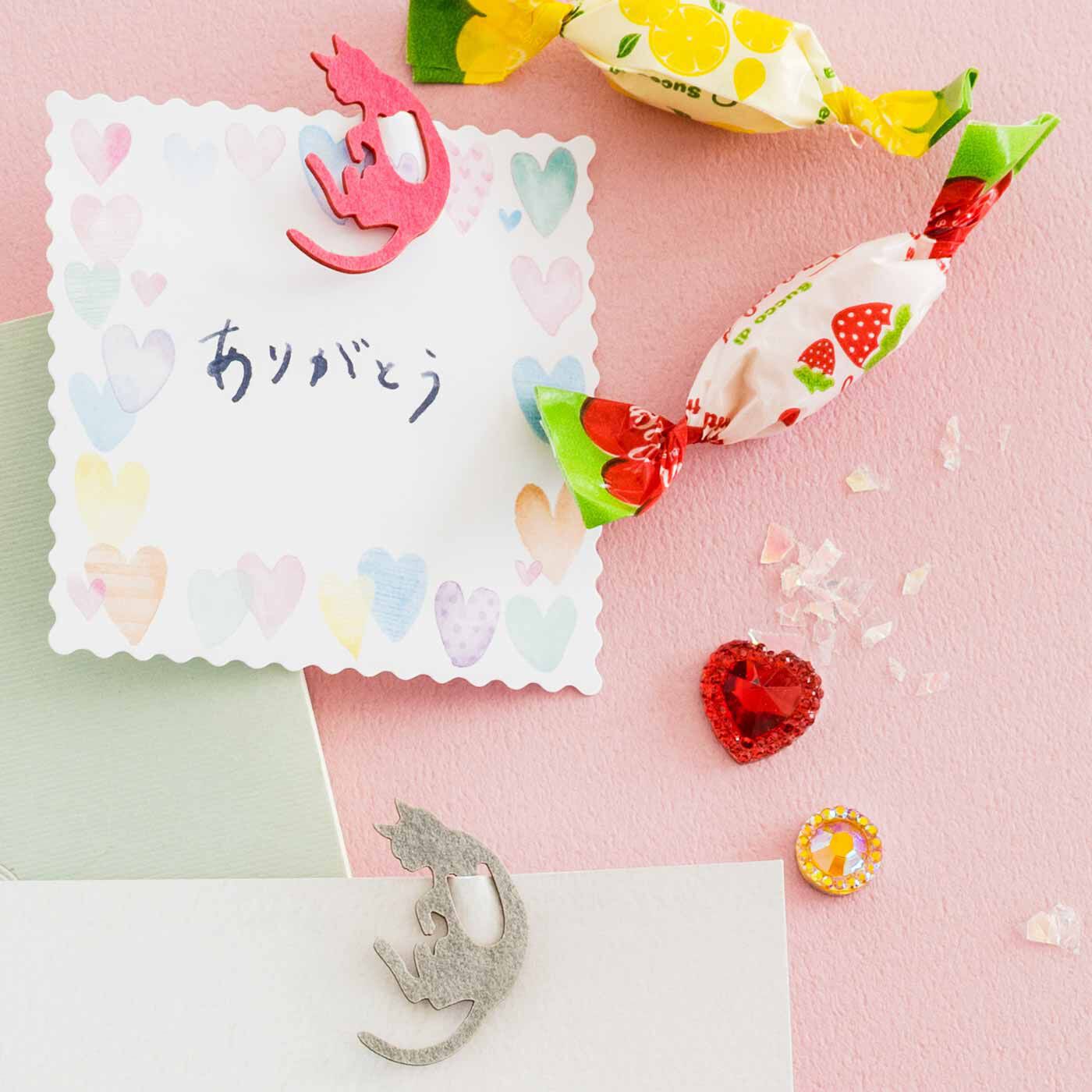 魔法部|魔法部 マッチ箱みたいなレトロミニ缶に入った 使い魔猫クリップ