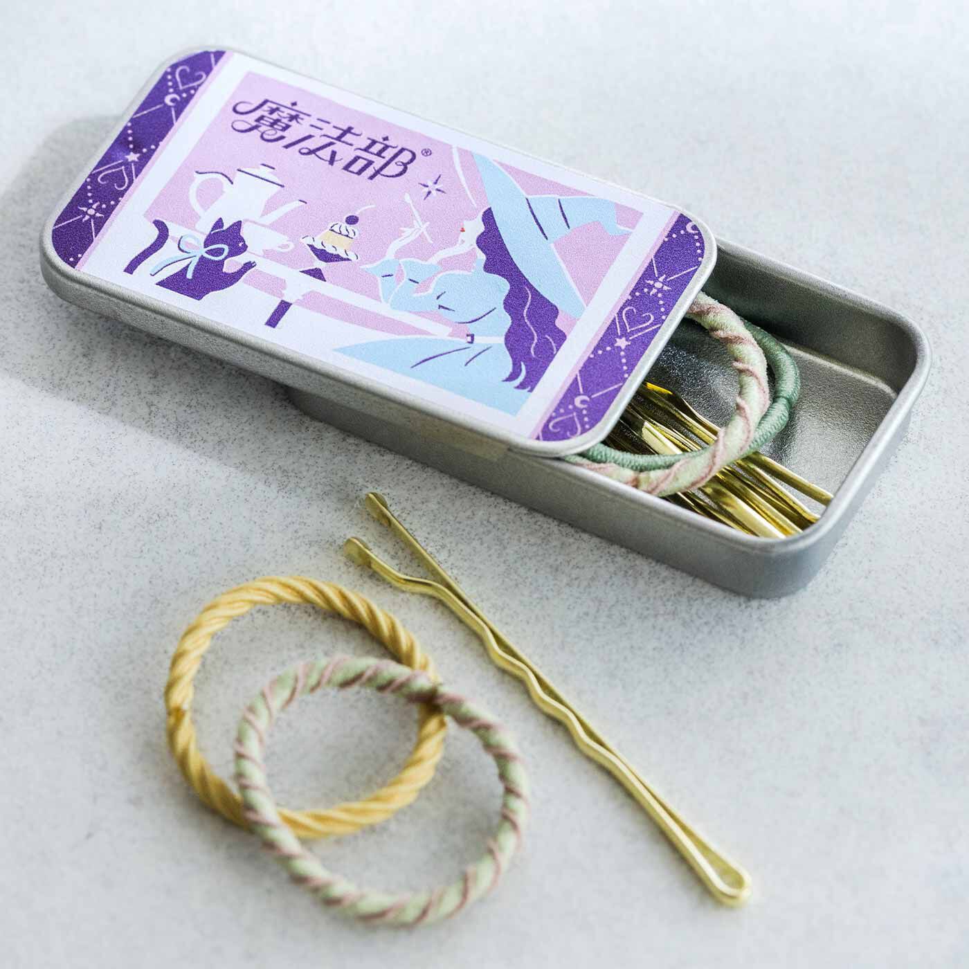 魔法部|魔法部 マッチ箱みたいなレトロミニ缶に入った 使い魔猫クリップ