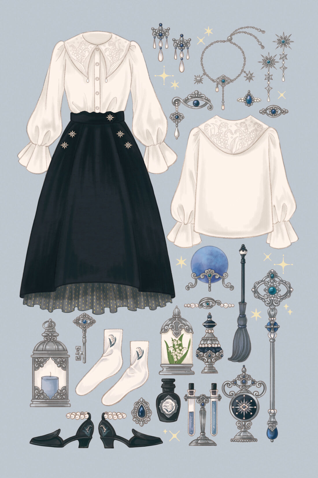 今 話題 の 人気 商品 魔法部×fouatons 落ちた涙が輝く希望になる 魔法少女の涙は希望 スカート
